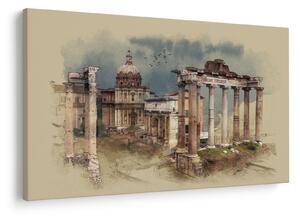 Tablou - Forumul Roman, Roma, Italia (90x60 cm)