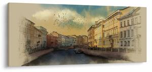 Tablou - Râul Moyka, Sankt Petersburg, Rusia (120x50 cm)