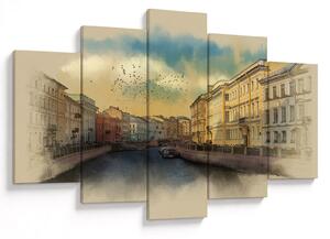 Tablou - Râul Moyka, Sankt Petersburg, Rusia (150x105 cm)