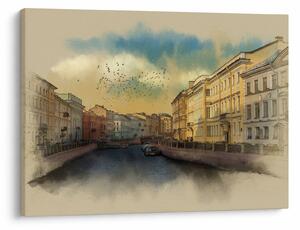 Tablou - Râul Moyka, Sankt Petersburg, Rusia (70x50 cm)