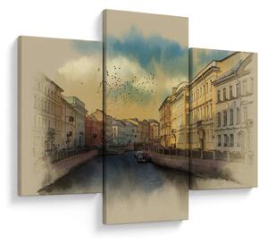 Tablou - Râul Moyka, Sankt Petersburg, Rusia (90x60 cm)