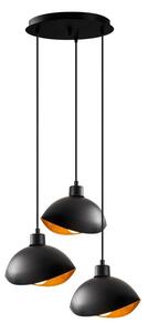 Lustră neagră cu abajur din metal ø 50 cm Sivani – Opviq lights