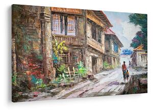 Tablou - Satul filipinez, Asia (90x60 cm)