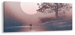Tablou Perechea îndrăgostită (120x50 cm)