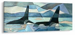Tablou - Balene (120x50 cm)