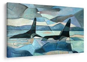 Tablou - Balene (90x60 cm)