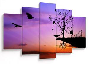 Tablou - Siluetele animalelor (150x105 cm)