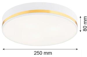 Argon Amore plafon 2x15 W alb-auriu 7034