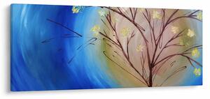 Tablou - Copac în fața soarelui (120x50 cm)