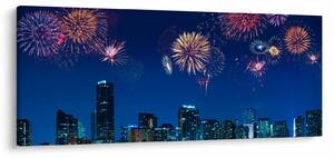 Tablou - Artificii in Miami (120x50 cm)