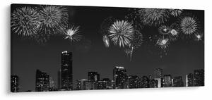 Tablou - Artificii in Miami (120x50 cm)