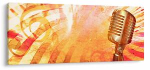 Tablou - Microfon retro (120x50 cm)