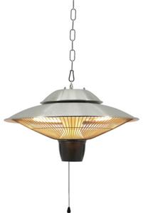 Încălzitor terasă tip pălărie cu element halogen Calienta 1500 W, 42,5x25 cm, argintiu