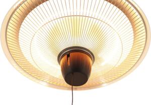 Încălzitor terasă tip pălărie cu element halogen Calienta 1500 W, 42,5x25 cm, argintiu