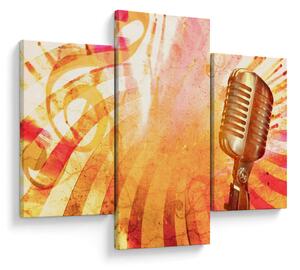 Tablou - Microfon retro (90x60 cm)