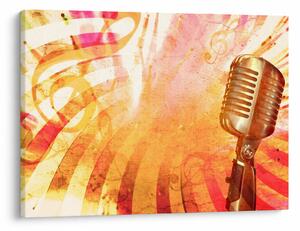 Tablou - Microfon retro (70x50 cm)