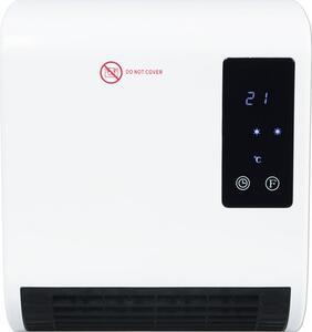 Aerotermă design Calienta 2000 W, 2 trepte de încălzire, treaptă aer rece, alb, cu telecomandă