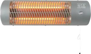 Încălzitor terasă cu infraroșu Calienta 1200 W, 2 trepte de putere, montaj pe perete, 55x10 cm, gri