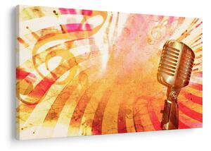 Tablou - Microfon retro (90x60 cm)