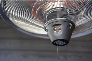 Încălzitor terasă tip pălărie Eurom Party 2100 W, 3 trepte de încălzire, radiație 360°, 55x35 cm, gri