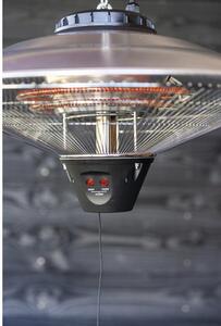 Încălzitor terasă tip pălărie Eurom Party 2100 W, 3 trepte de încălzire, radiație 360°, 55x35 cm, gri