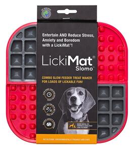 Covoraș de lins pentru animale de companie Slomo Red – LickiMat
