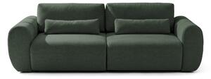 Canapea Extensibilă 3 locuri VERSA, cu 2 lăzi depozitare, 260x110x85 cm, Verde-Inchis-Loft