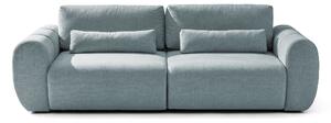 Canapea Extensibilă 3 locuri VERSA, cu 2 lăzi depozitare, 260x110x85 cm, Albastru-Loft