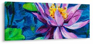Tablou - Nufăr pe apă (120x50 cm)