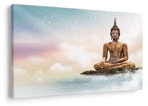 Tablou - Buddha care supraveghează pământul (90x60 cm)