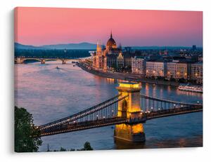 Tablou - Panorama orașului Budapesta, Ungaria (70x50 cm)