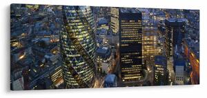 Tablou - Panorama de seară a Londrei (120x50 cm)