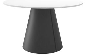 Masă Oswego 165Negru, Alb, 8cm, ExtensieExtensie, PAL laminat, Metal