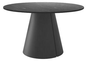 Masă Oswego 167Marmură neagră, Negru, 8cm, ExtensieExtensie, PAL laminat, Metal