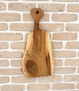 Tocător „Golden Oak” – Stejar masiv cu design ergonomic - 55x27 cm