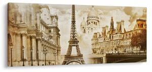 Tablou - Monumente din Paris (120x50 cm)