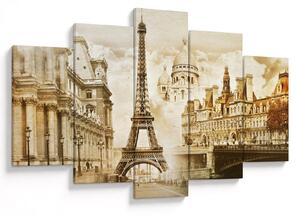 Tablou - Monumente din Paris (150x105 cm)