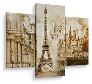 Tablou - Monumente din Paris (90x60 cm)