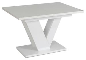 Masă sufragerie extensibilă Comentado (alb lucios) (pentru 4-6 persoane). Promo -20%. 1119009