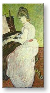 Vincent van Gogh - Marguerite Gachet la pian - 20x40 cm