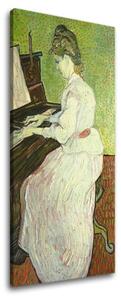 Vincent van Gogh - Marguerite Gachet la pian - 20x40 cm