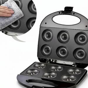 Aparat electric pentru gogoși mici, 6 forme, plăci antiaderente, negru