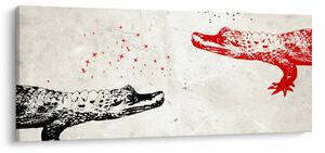 Tablou - Crocodili (120x50 cm)