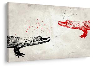 Tablou - Crocodili (90x60 cm)