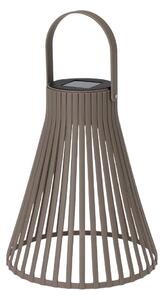 Lampă solară decorativă, cu LED, cu agățătoare, 24 cm, culoare taupe