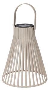 Lampă solară decorativă, cu LED, cu agățătoare, 24 cm, culoare crem