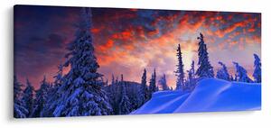 Tablou - Amurg dev iarnă (120x50 cm)