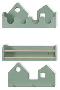 Set 2 rafturi perete + Cuier Montessori NEST SET