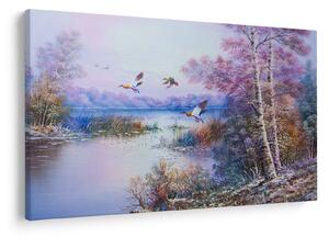 Tablou - Sosirea toamnei, pictură în ulei (90x60 cm)