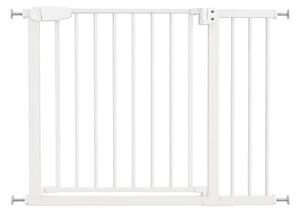 Poarta de siguranta copii Kidizi Rexa alb, reglabila 97-103 cm, montaj prin presiune, inchidere automata, certificata EN 1930